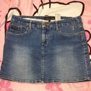 Baby Phat Classic Blue Denim Mini Skirt